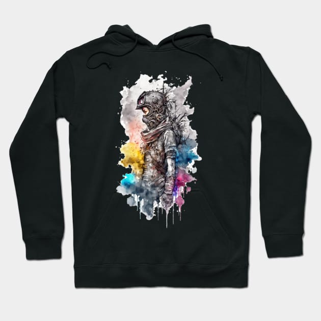 Steampunk Water Colour Woman - V1.03 Hoodie by SMCLN